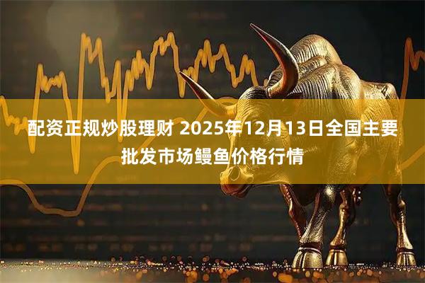 配资正规炒股理财 2025年12月13日全国主要批发市场鳗鱼价格行情